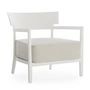 Kartell - Cara Outdoor Fauteuil, structure blanc mat / housse blanc