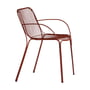 Kartell - Hiray Chaise avec accoudoirs, rouge rouille
