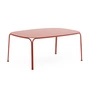 Kartell - Hiray Table de jardin basse, H 38 cm, rouge rouille