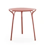 Kartell - Hiray Table de jardin, Ø 60 cm, rouge rouille