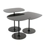 Kartell - Thierry Table d'appoint Trio, noir (set de 3)
