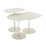 Kartell - Thierry Table d'appoint Trio, blanc (set de 3)