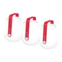 Fermob - Balad Lampe LED rechargeable H 12 cm, rose praline (lot de 3)