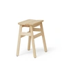 Form & Refine - Angle Standard Tabouret, hêtre huilé blanc