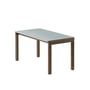 Muuto - Couple Table basse, 84 x 40 cm, 1 Plain, chêne huilé foncé / pale blue