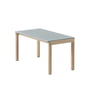 Muuto - Couple Table basse, 84 x 40 cm, 1 Plain, chêne / pale blue