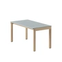 Muuto - Couple Table basse, 84 x 40 cm, 1 Plain, chêne / pale blue