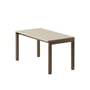 Muuto - Couple Table basse, 84 x 40 cm, 1 Plain, chêne huilé foncé / sable
