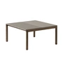 Muuto - Couple Table basse, 84 x 80 cm, 1 Plain 1 Wavy, chêne huilé foncé / taupe