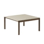 Muuto - Couple Table basse, 84 x 80 cm, 2 Plain, chêne huilé foncé / sable