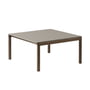 Muuto - Couple Table basse, 84 x 80 cm, 2 Plain, chêne huilé foncé / taupe