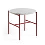 Hay - Rebar Table d'appoint Ø 45 x H 40,5 cm, marbre gris / barn red