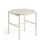 Hay - Rebar Table d'appoint Ø 45 x H 40,5 cm, marbre beige / albâtre