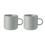 Stelton - Tasse à café, gris clair (set de 2)