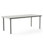 NINE - 19 Outdoors Dining Table, rectangulaire, 200 x 90 cm, grise