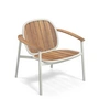 Emu - Twins Chaise longue de jardin, teck / blanc
