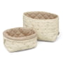 Cam Cam Copenhagen - Paniers de rangement matelassés, ashley / latte (lot de 2)