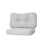 Cane-Line - Ocean Ensemble de coussins pour fauteuil de détente, large, blanc-gris (2 pièces)
