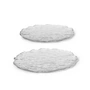 Ferm Living - Momento Assiette en verre 26 x 21 cm, transparente (lot de 2)