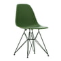 Vitra - Eames Plastic Side Chair DSR RE, forest / vert foncé (patins en plastique basic dark)