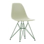 Vitra - Eames Plastic Side Chair DSR RE, galet / Eames Sea Foam Green (patins en plastique basic dark)