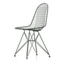 Vitra - Wire Chair DKR (H 43 cm), vert foncé / sans revêtement, patins en plastique (basic dark)