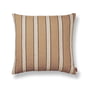 ferm Living - Brown Cotton Coussin, 50 x 50 cm, Stripes