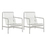 Hay - Palissade Lounge Chair High , gris clair (set de 2)
