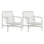 HAY - Palissade Lounge Chair High , gris clair (set de 2)