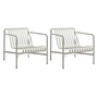HAY - Palissade Lounge Chair Low , gris clair (set de 2)