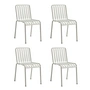 HAY - Palissade Chaise, gris clair (lot de 4)