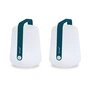 Fermob - Balad Lampe à LED rechargeable, H 25 cm, bleu acapulco (lot de 2)