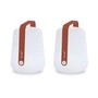 Fermob - Balad Lampe LED à accu, H 25 cm, rouge ocre (lot de 2)