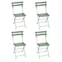 Fermob - Bistro Chaise pliante en métal, cactus (lot de 4)