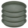 Koziol - Connect Assiette Ø 20. 5 cm, nature ash grey (set de 4)