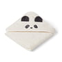 LIEWOOD - Albert Serviette de bain pour bébé avec capuche, Panda, crème de la crème