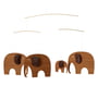 Flensted Mobiles - Réunion des éléphants Mobile, Family, teck