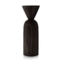 applicata - Shape Cone Vase, chêne teinté noir