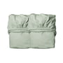 Leander - Drap housse pour lit junior, 100% coton bio, 140 x 60 cm, sage green (set de 2)