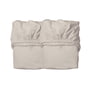Leander - Drap housse pour lit bébé, 100% coton bio, 115 x 60 cm, cappuccino (set de 2)