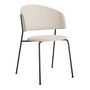 OUT Objekte unserer Tage - Wagner Dining Chair, noir / Mainline Flax (MLF20 beige)
