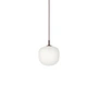 Muuto - Rime Lampe suspendue Ø 18 cm, opale / deep red
