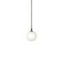 Muuto - Rime Lampe suspendue Ø 12 cm, opale / deep red