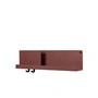 Muuto - Tablettes pliées 63 x 16,5 cm, rouge profond