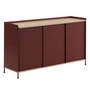 Muuto - Enfold Sideboard , 148 x 85 cm, chêne / deep red