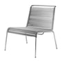 FDB Møbler - M20L Teglgård Fauteuil Lounge Outdoor, cordelette gris clair