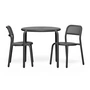 Fatboy - Toní Table + chaise de bistrot, anthracite (set de 3)