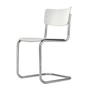 Thonet - S 43 Piétement luge, chrome / lasuré blanc TP 200