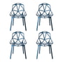 Magis - Chair One Chaise d'extérieur, bleu (set de 4)