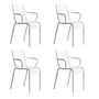 Driade - PIP-e Fauteuil de jardin, blanc mat (set de 4)